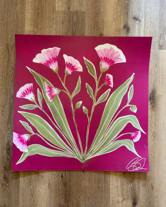 “Carnation Party” 32x32” paper