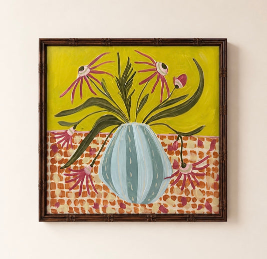 “When the time is Lime” 20x20 framed