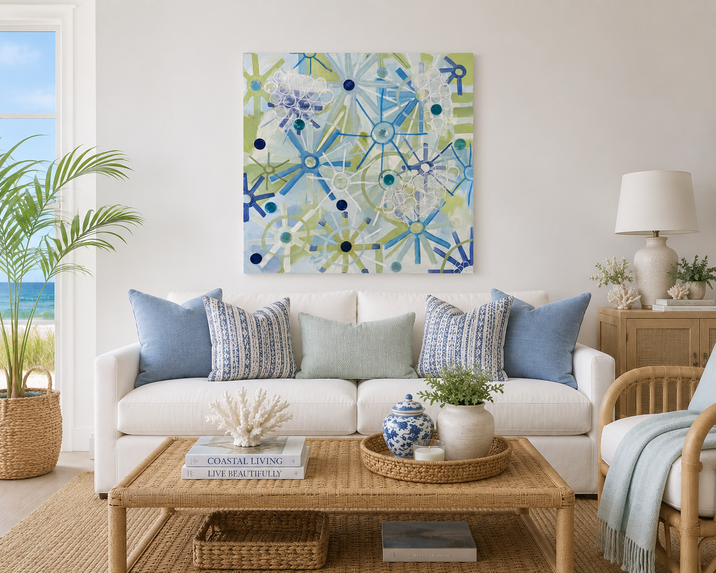 “Banana leaves” 40x40