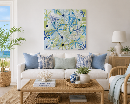 “Banana leaves” 40x40