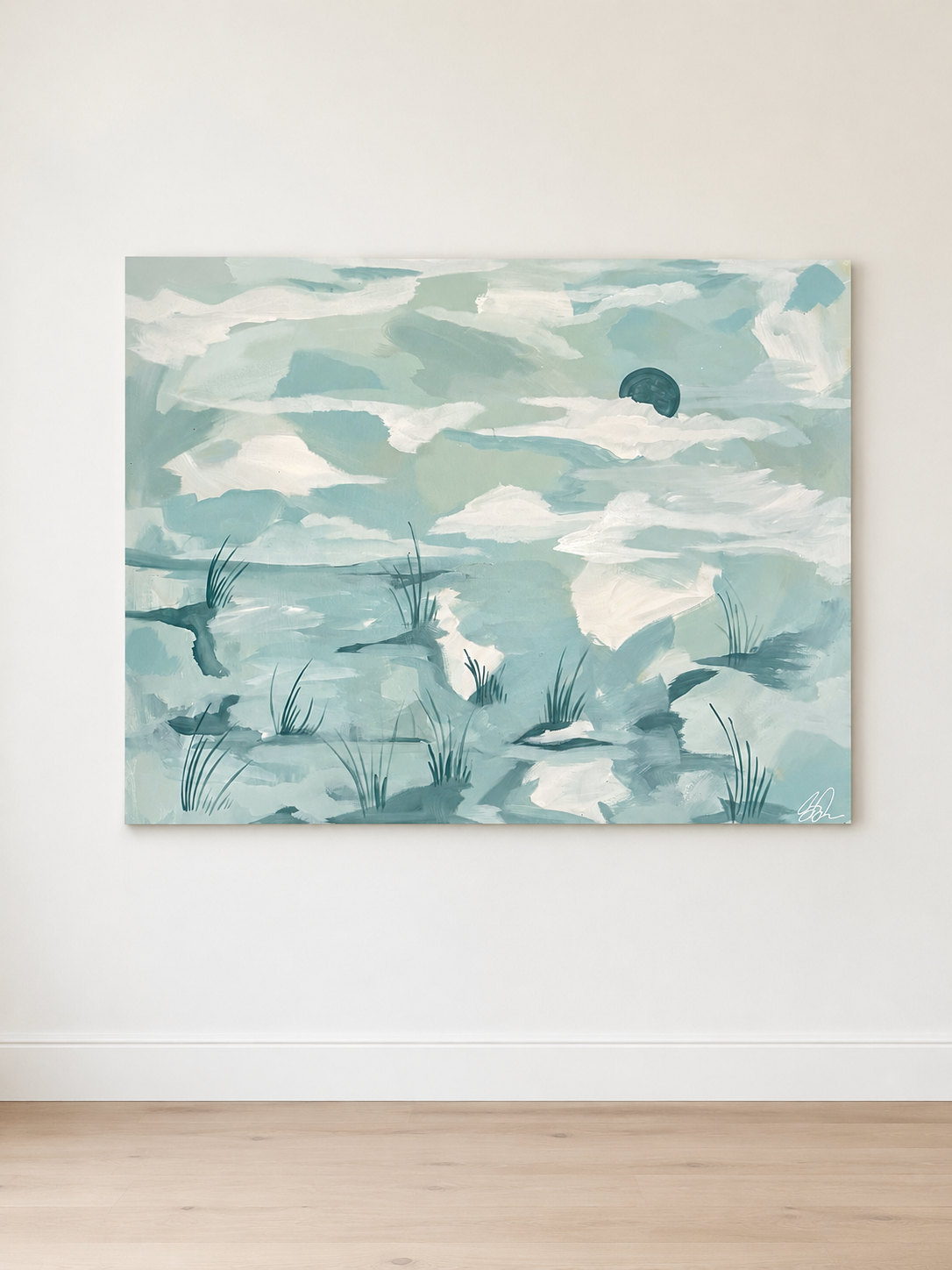 “Coastline Sky’s” 40x32 paper piece
