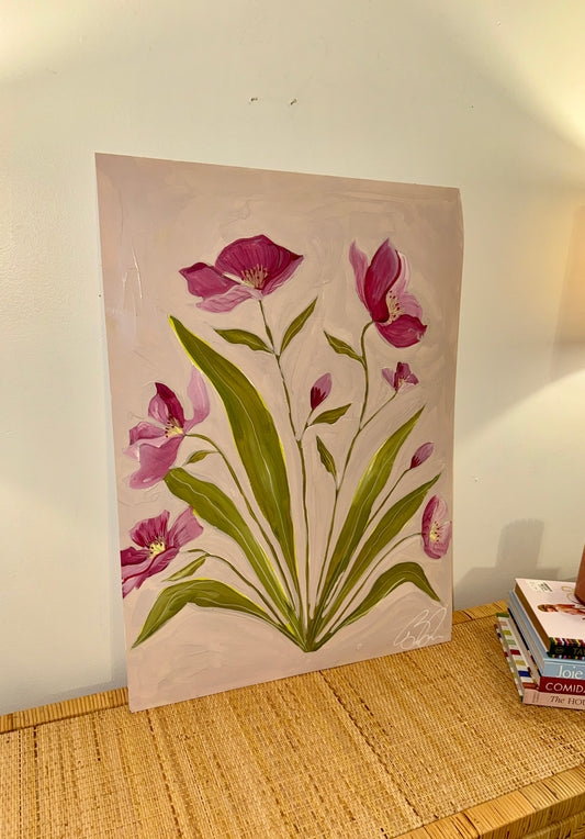 "Perfect Poppies" Paper 30"x22"