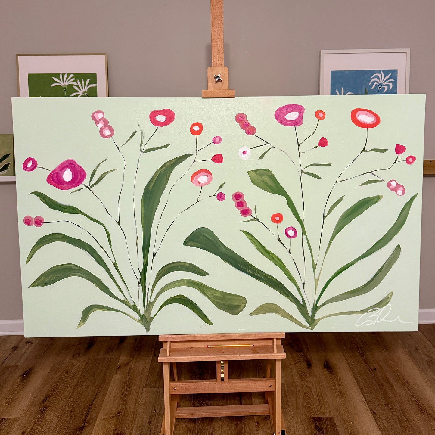 "Dancing in the Poppies" 36"x60"